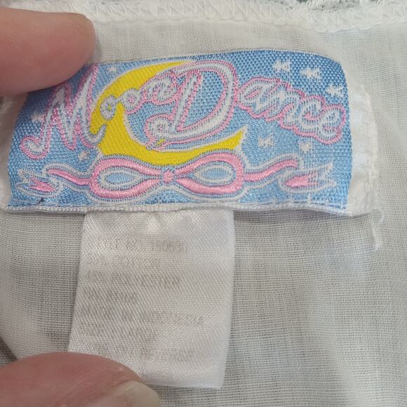 VTG Moon Dance Embroidered Nightgown LARGE Sleeveless Cottagecore Ruffle Pintuck - Picture 11 of 15